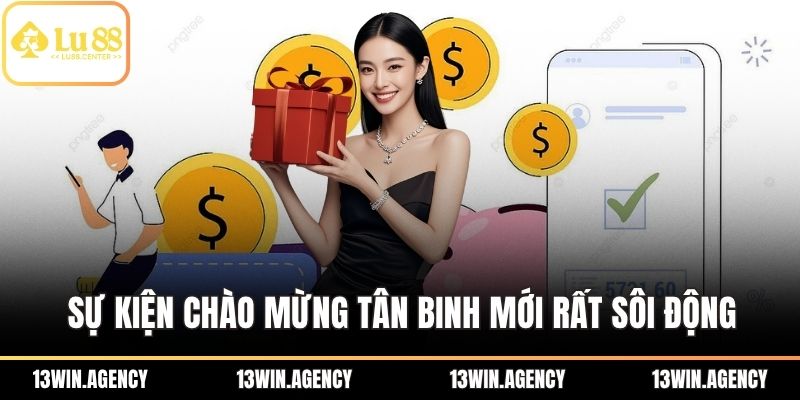 Tặng 100% Nạp Lần Đầu – Ưu Đãi Đặc Biệt Cho Tân Binh LU88 1 Sự kiện chào mừng tân binh mới của nhà cái rất sôi động